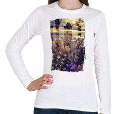 PRINTFASHION Álomvilág - Női hosszú ujjú póló - Fehér