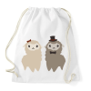 PRINTFASHION Alpaca pár - Sportzsák, Tornazsák - Fehér
