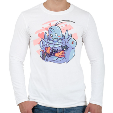 PRINTFASHION Alphonse and cats - Férfi hosszú ujjú póló - Fehér férfi póló