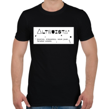 PRINTFASHION Altruista - Férfi póló - Fekete férfi póló