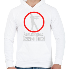 PRINTFASHION alvajáróknak... - Férfi kapucnis pulóver - Fehér férfi pulóver, kardigán