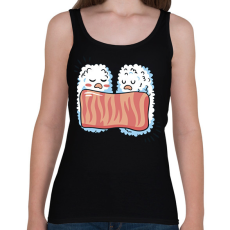 PRINTFASHION Alvó sushik - Női atléta - Fekete