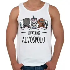 PRINTFASHION Alvóspóló - hivatalos - Férfi atléta - Fehér atléta, trikó