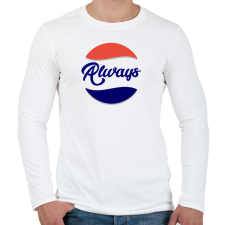PRINTFASHION Always - Férfi hosszú ujjú póló - Fehér férfi póló