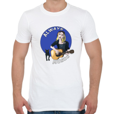 PRINTFASHION Always Music - Férfi póló - Fehér