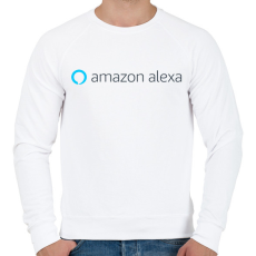 PRINTFASHION Amazon Alexa Logo - Férfi pulóver - Fehér