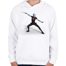 PRINTFASHION Amazon - Gyerek kapucnis pulóver - Fehér gyerek pulóver, kardigán