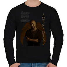PRINTFASHION AMENADIEL - Férfi pulóver - Fekete