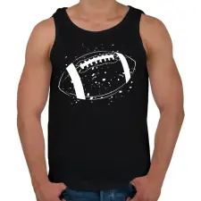 PRINTFASHION American football - Férfi atléta - Fekete atléta, trikó