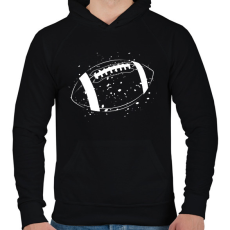 PRINTFASHION American football - Férfi kapucnis pulóver - Fekete