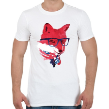 PRINTFASHION American fox - Férfi póló - Fehér férfi póló