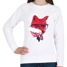 PRINTFASHION American fox - Női pulóver - Fehér
