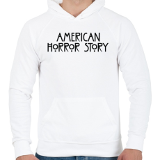 PRINTFASHION American Horror Story - Férfi kapucnis pulóver - Fehér