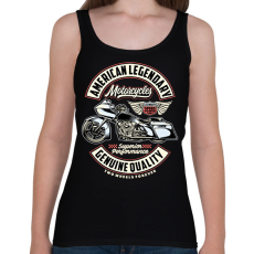 PRINTFASHION American motorcycle - Női atléta - Fekete