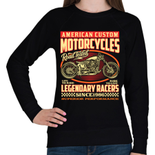 PRINTFASHION american motorcycle - Női pulóver - Fekete női pulóver, kardigán