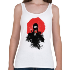 PRINTFASHION American ninja - Női atléta - Fehér női trikó