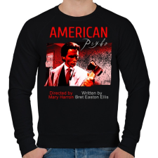 PRINTFASHION american psyho - Férfi pulóver - Fekete férfi pulóver, kardigán