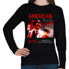 PRINTFASHION american psyho - Női pulóver - Fekete női pulóver, kardigán