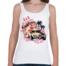 PRINTFASHION Amerika California retro - Női atléta - Fehér női trikó