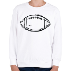 PRINTFASHION Amerikai foci labda - Gyerek pulóver - Fehér
