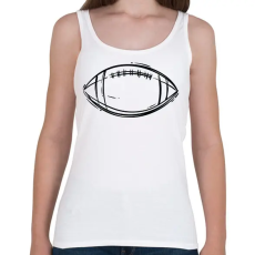 PRINTFASHION Amerikai foci labda - Női atléta - Fehér