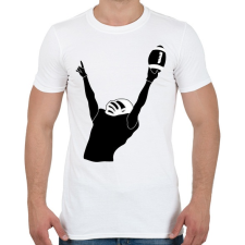 PRINTFASHION Amerikai focista - Férfi póló - Fehér férfi póló