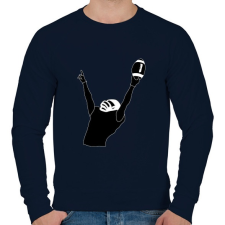 PRINTFASHION Amerikai focista - Férfi pulóver - Sötétkék férfi pulóver, kardigán