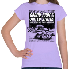 PRINTFASHION Amerikai Grand Prix - Női póló - Viola női póló