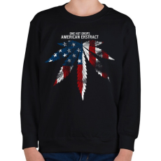 PRINTFASHION Amerikai kivonat - Gyerek pulóver - Fekete