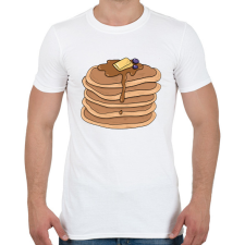 PRINTFASHION Amerikai palacsinta - Férfi póló - Fehér férfi póló