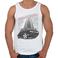 PRINTFASHION Amerikai retro sportautó 3 - Férfi atléta - Fehér atléta, trikó