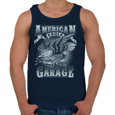 PRINTFASHION Amerikai sas  - Férfi atléta - Sötétkék