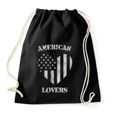 PRINTFASHION Amerikai szerető - Sportzsák, Tornazsák - Fekete tornazsák