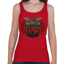 PRINTFASHION Amerikai verseny - Női atléta - Cseresznyepiros női trikó