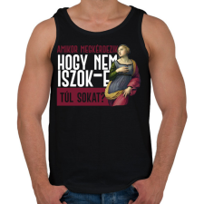 PRINTFASHION Amikor megkérdezik - fehér - Férfi atléta - Fekete atléta, trikó