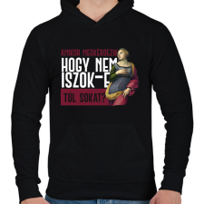 PRINTFASHION Amikor megkérdezik - fehér - Férfi kapucnis pulóver - Fekete férfi pulóver, kardigán