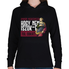 PRINTFASHION Amikor megkérdezik - fehér - Női kapucnis pulóver - Fekete női pulóver, kardigán