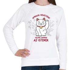 PRINTFASHION Amikor nevetünk - Női pulóver - Fehér