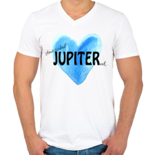 PRINTFASHION Amit szabad Jupiternek... - Férfi V-nyakú póló - Fehér férfi póló