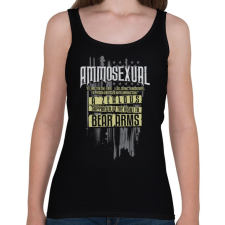 PRINTFASHION Ammo - Női atléta - Fekete női trikó