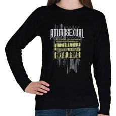 PRINTFASHION Ammo - Női pulóver - Fekete