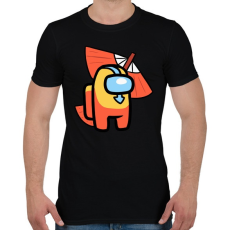 PRINTFASHION Among us: Aang avatar - Férfi póló - Fekete