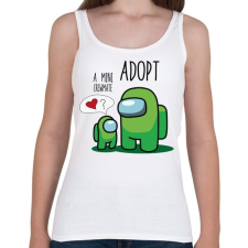 PRINTFASHION Among us adopt a mini crewmate - Női atléta - Fehér női trikó