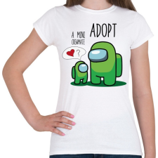 PRINTFASHION Among us adopt a mini crewmate - Női póló - Fehér női póló