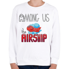 PRINTFASHION Among us airship - Gyerek pulóver - Fehér