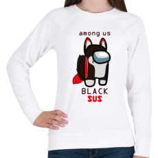 PRINTFASHION Among us Black sus 2 - Női pulóver - Fehér