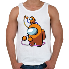 PRINTFASHION Among us: Crewmate - Férfi atléta - Fehér atléta, trikó