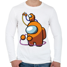 PRINTFASHION Among us: Crewmate - Férfi hosszú ujjú póló - Fehér férfi póló