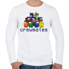 PRINTFASHION Among us Crewmates 2 - Férfi hosszú ujjú póló - Fehér