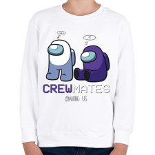 PRINTFASHION Among us crewmates 3 - Gyerek pulóver - Fehér gyerek pulóver, kardigán